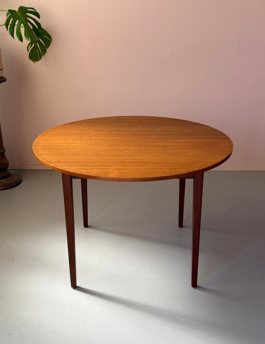 Round Danish Dining Table in Teak