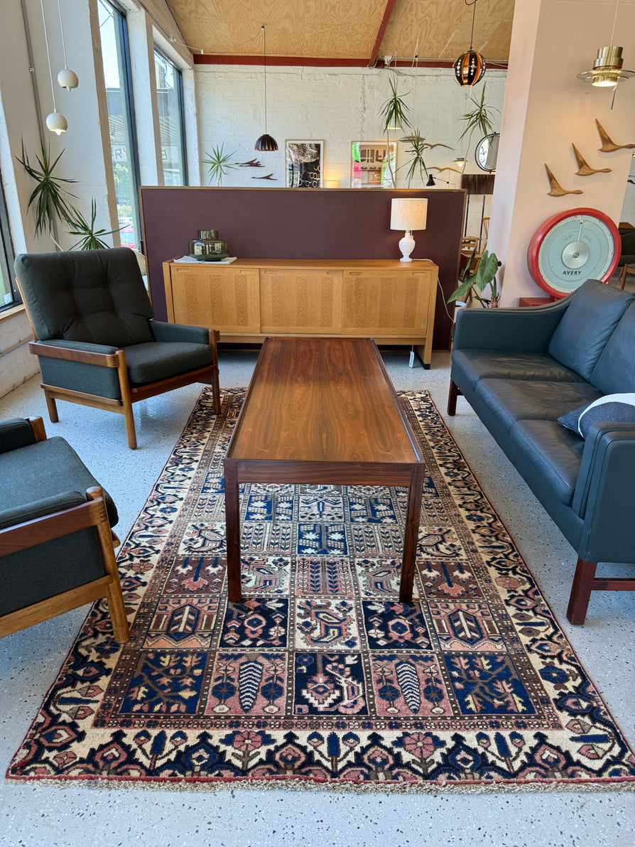 Large Handmade Vintage Persian Bakhtiar Rug