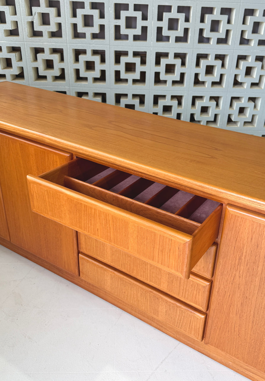 Large Mid-Century Sideboard / Console in Teak