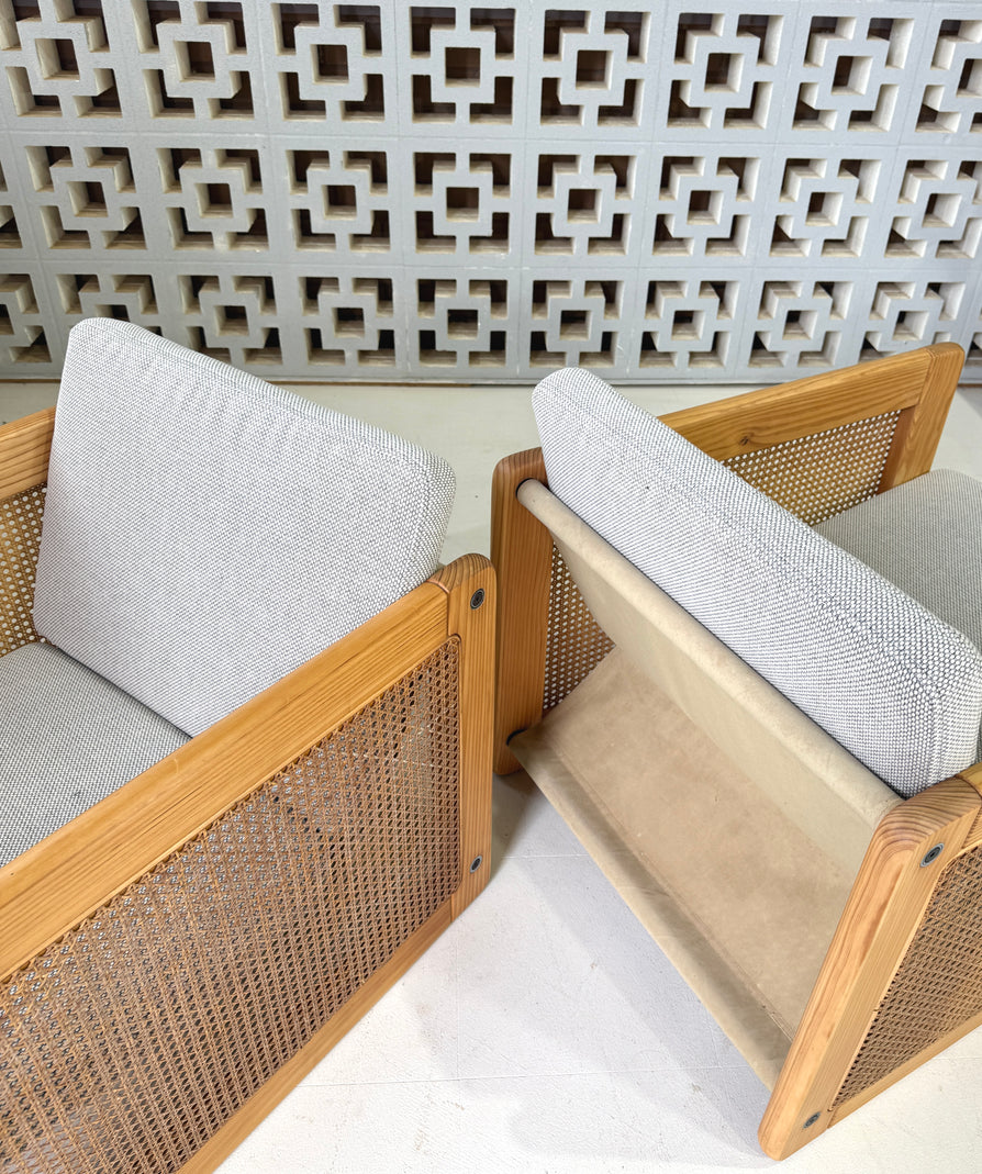 Pair Of 1970s Lounge Chairs By Evoluzione