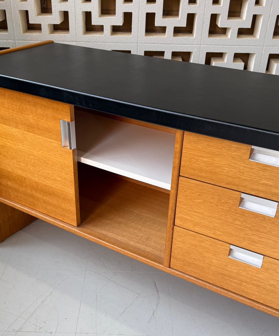 Mid-Century Sideboard / Desk Return in Oak