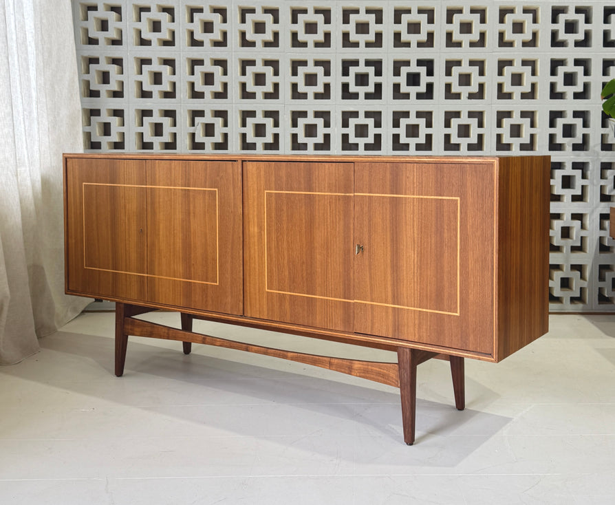Mid-Century Sideboard with Inlaid Detail