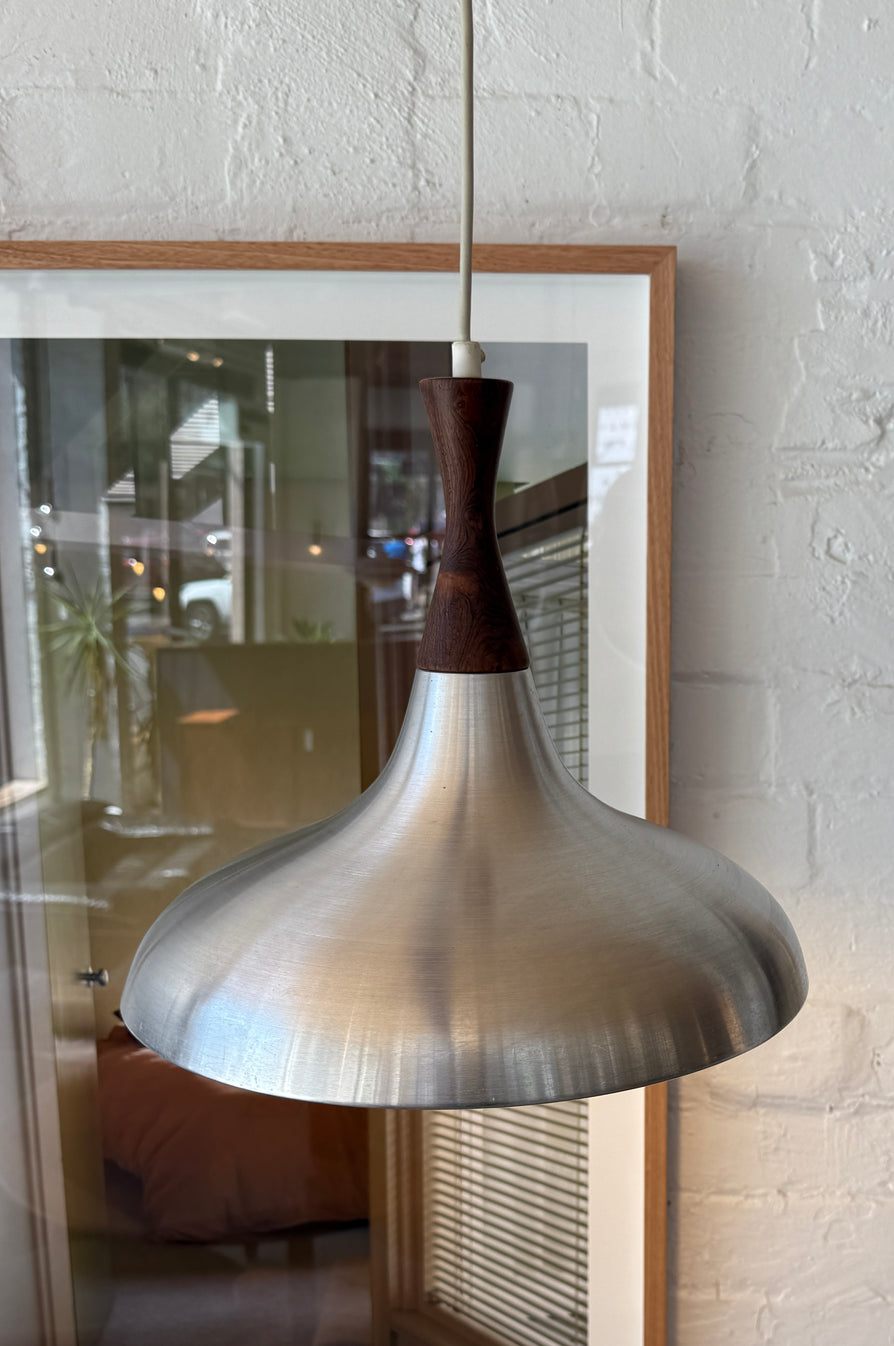 Danish Pendant in Brushed Aluminium