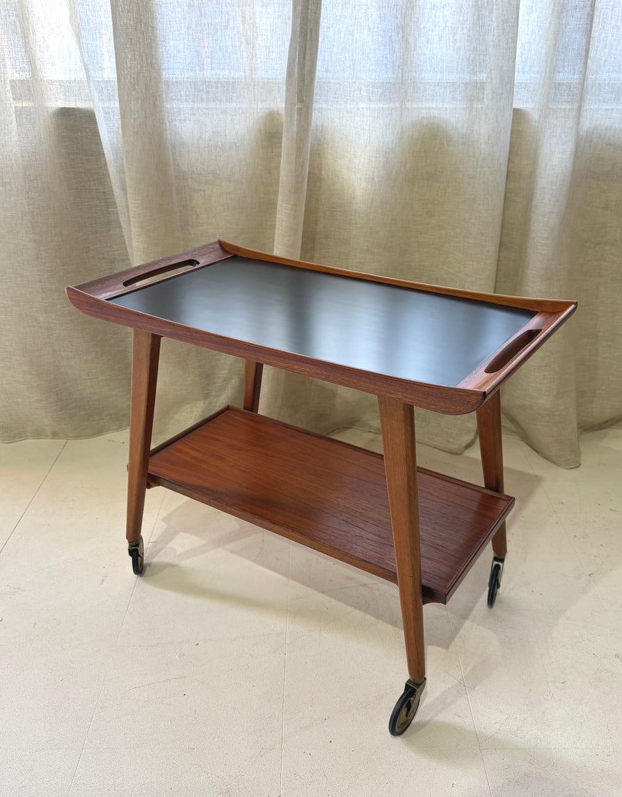 Mid-Century Serving Trolley in Teak