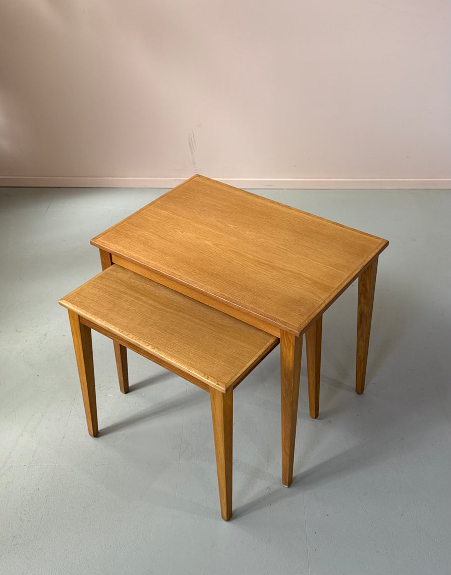 Danish Nest of Tables in Oak
