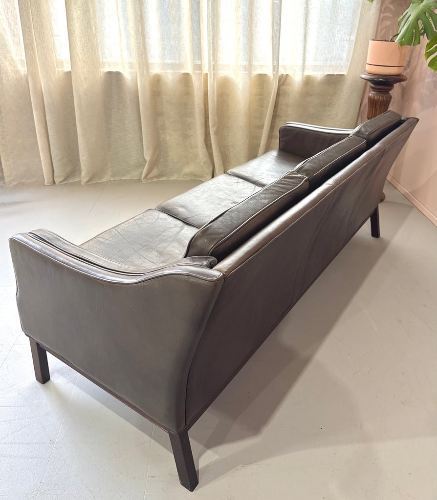 Three-Seater Sofa in Mushroom Leather