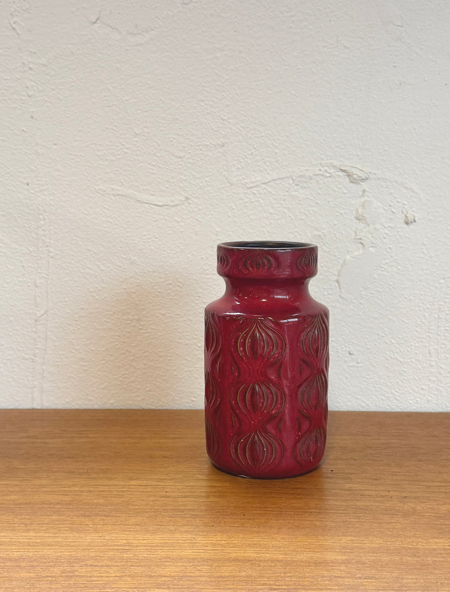 West German Scheurich Vase in Red