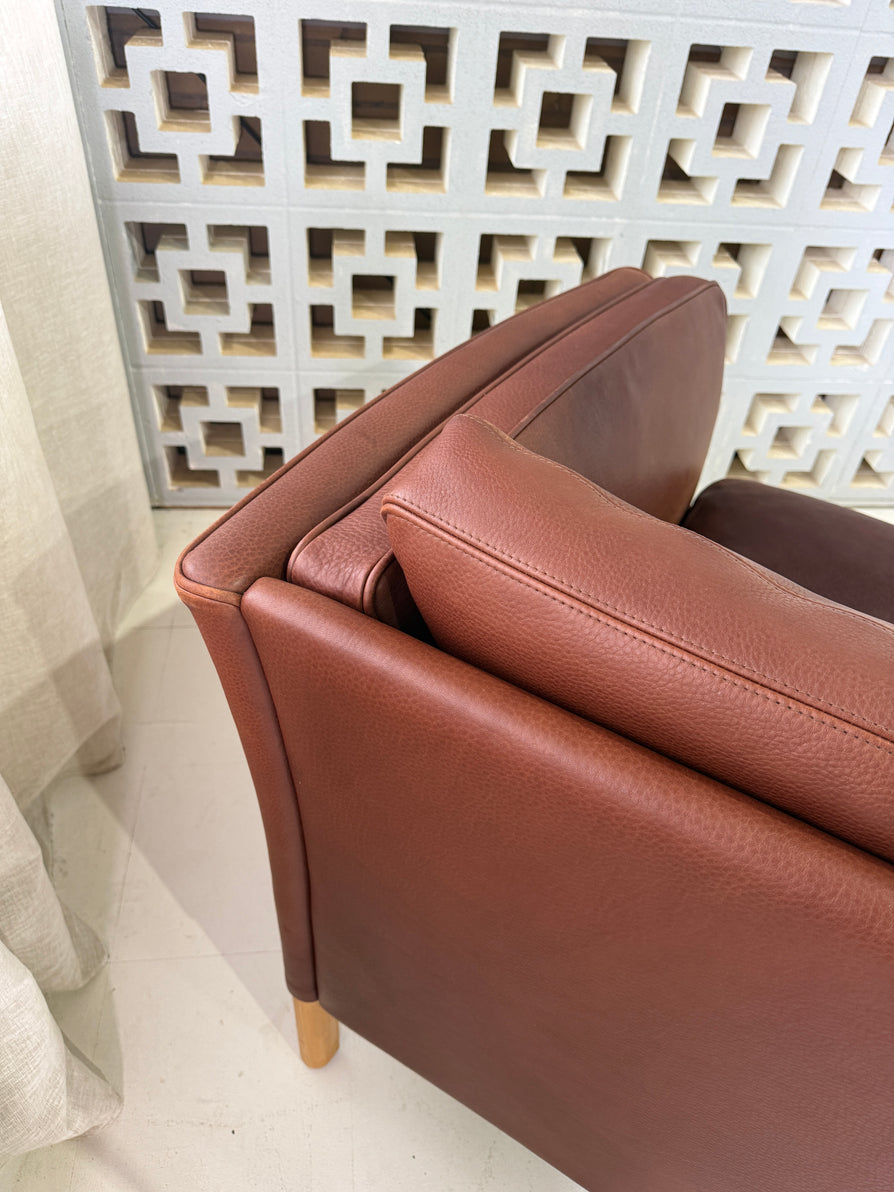 Mogens Hansen Three Seater Sofa in Leather