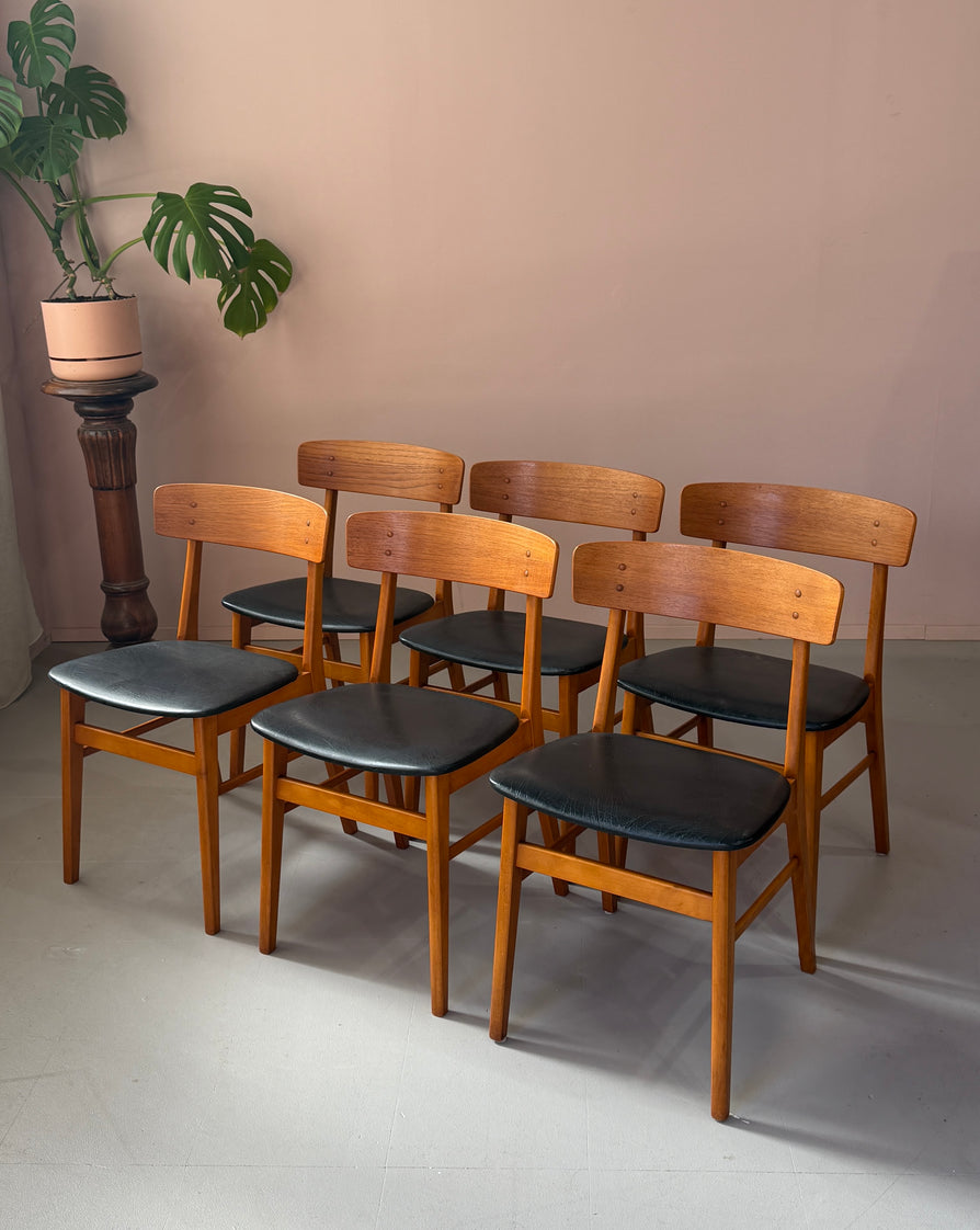 Six Danish Dining Chairs by Farstrup