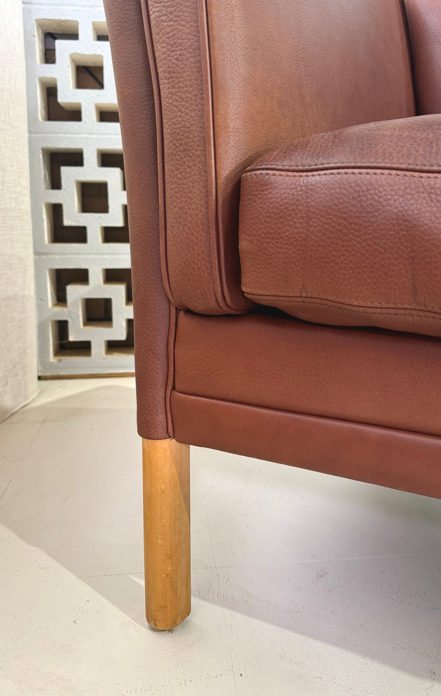 Mogens Hansen Three Seater Sofa in Leather