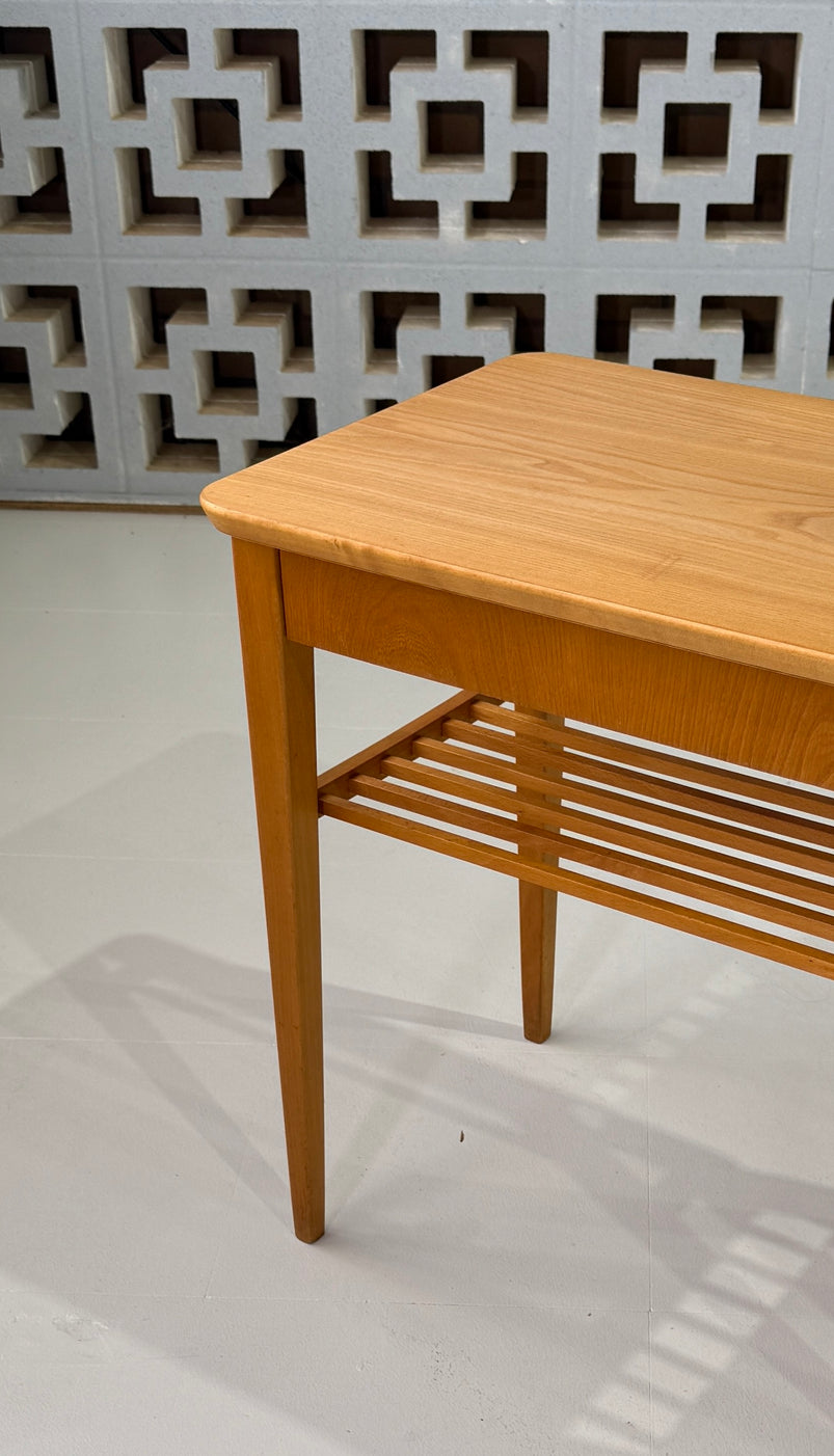 Pair of Swedish 1950s Bedside Tables in Beech