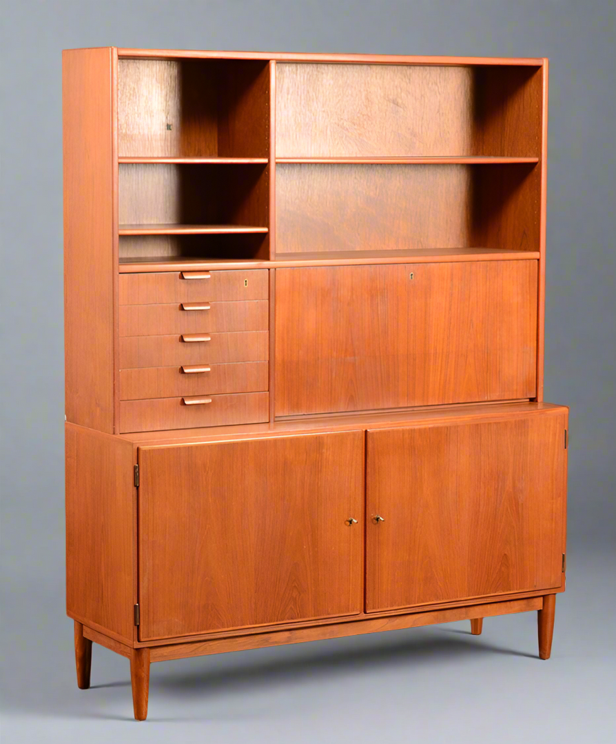 Danish Bookcase / Desk Unit in Teak