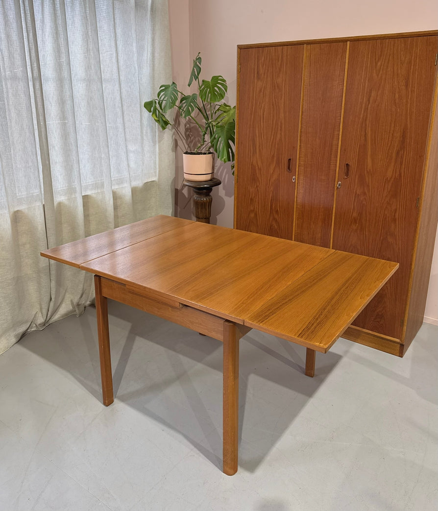 Mid-Century Square Extension Dining Table