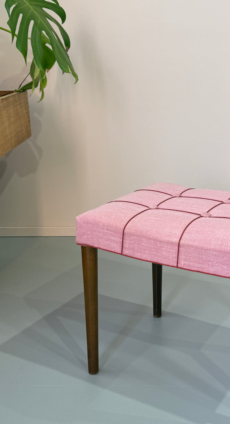 Danish Footstool in Fabric