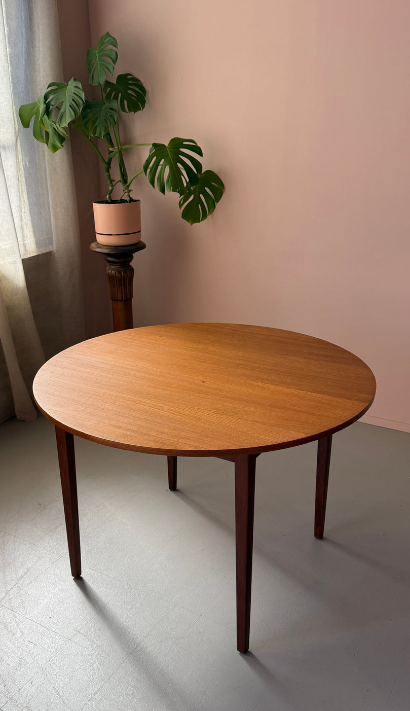 Round Danish Dining Table in Teak