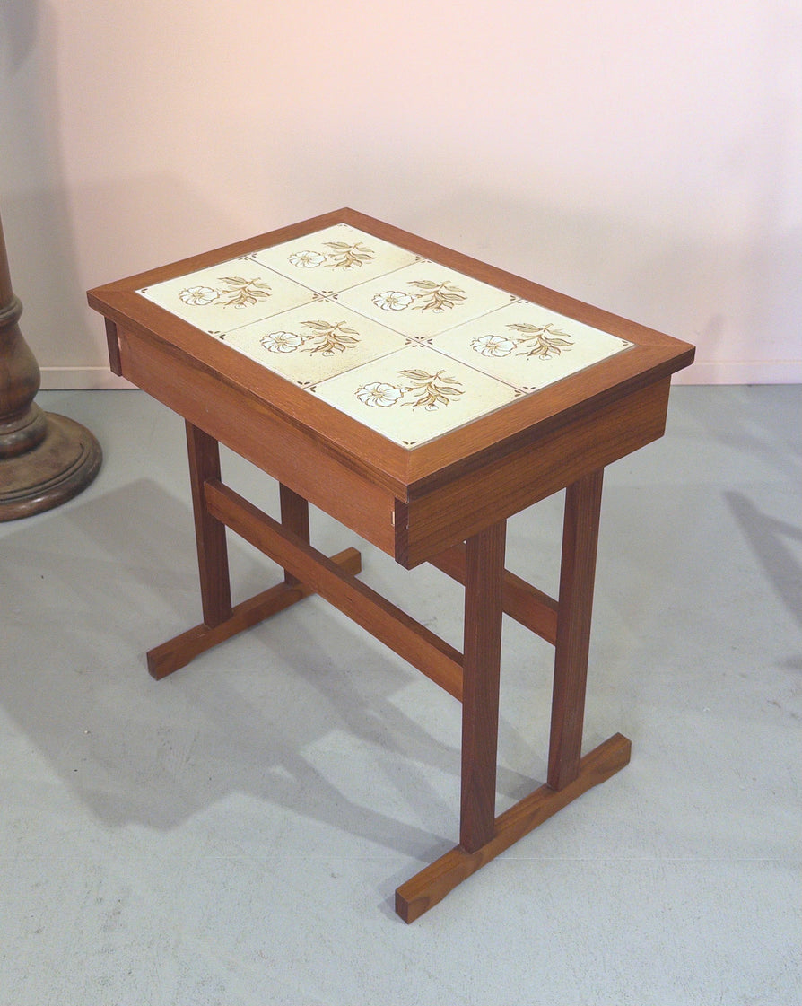 Single Bedside Table / Side Table in Teak