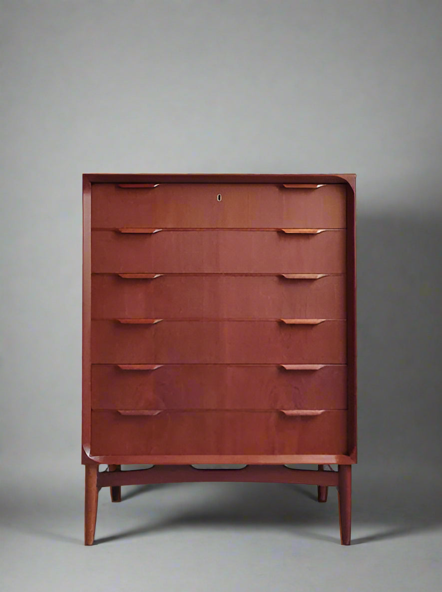 Large Danish Tallboy in Teak
