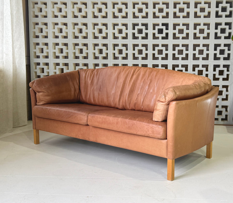 Mogens Hansen 2.5 Seater Sofa in Cognac Leather