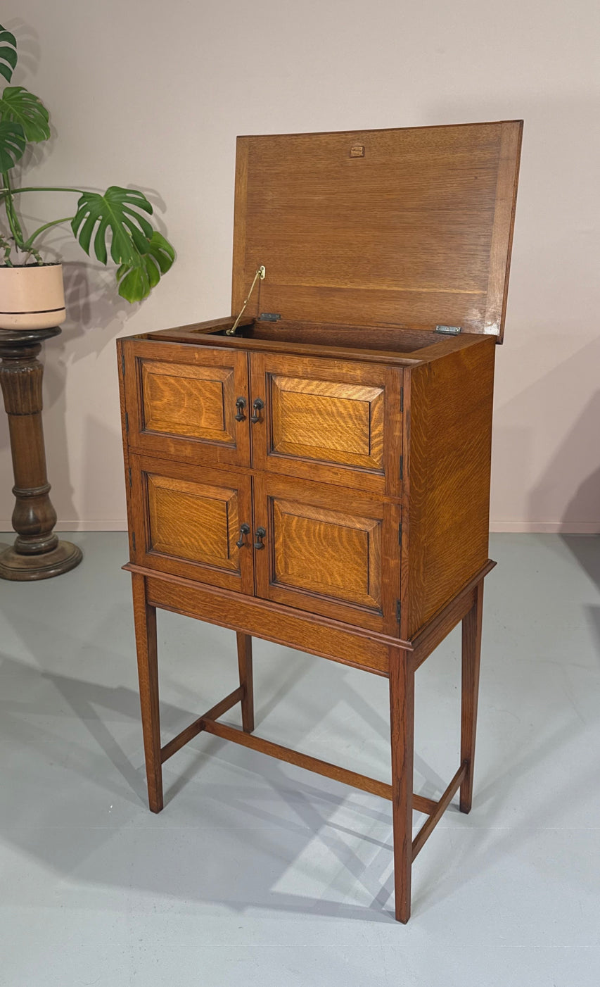 Elevated Cabinet in English Oak