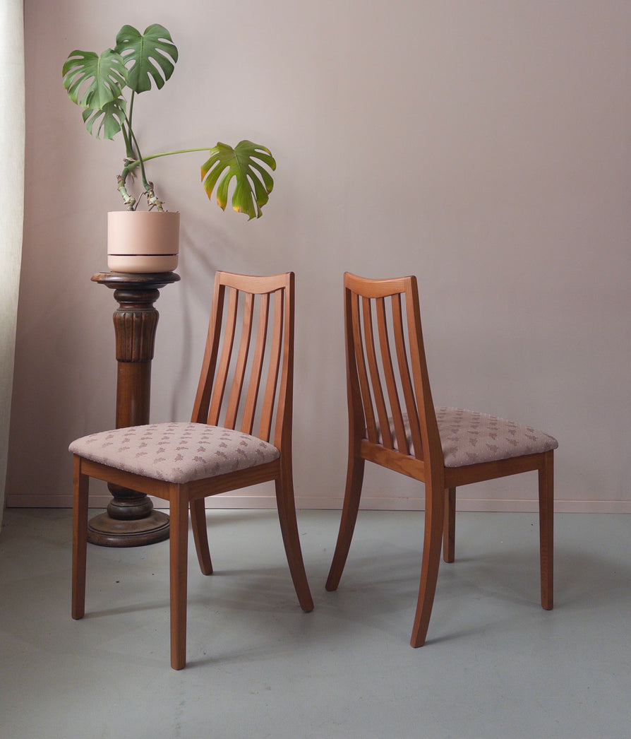 Four High-Back G-Plan Fresco Dining Chairs