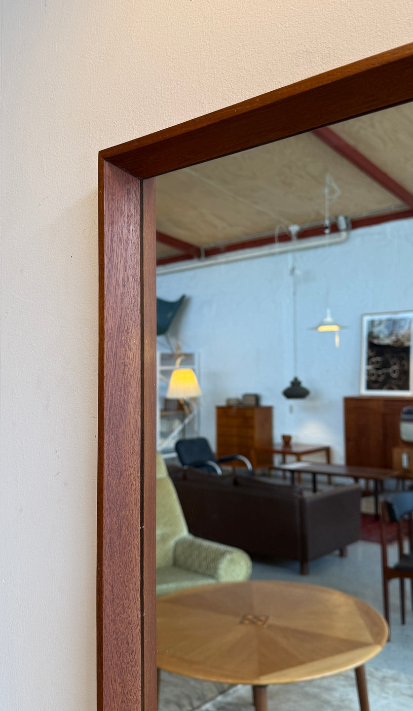 Danish Wall Mirror in Teak