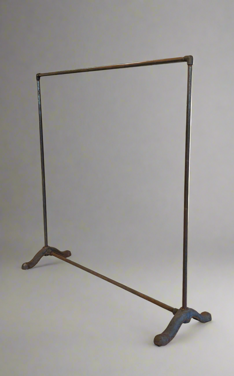 Large Vintage Steel Clothes Rack