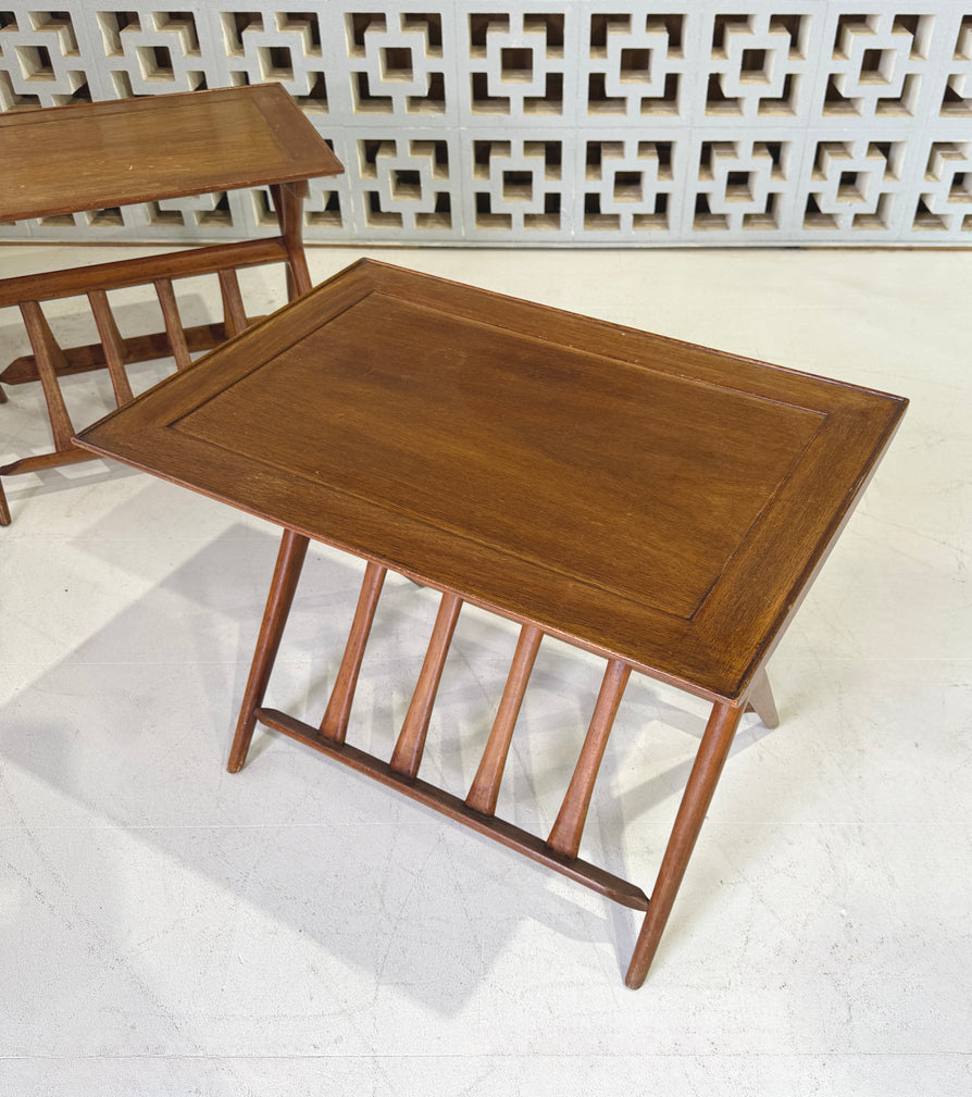Early Mid-Century Side Table in Mahogany