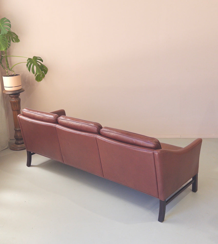 Grant Møbelfabrik Three Seater Sofa in Leather