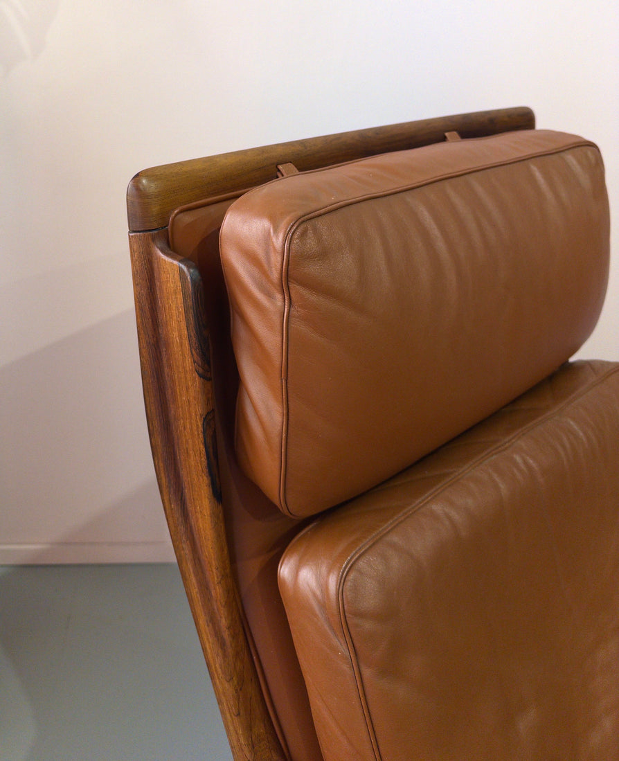 Torbjørn Afdal Swivel Chair with Footstool