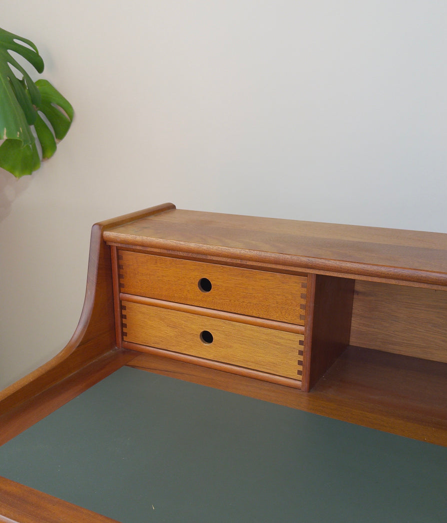 Danish Secrétaire / Bureau  Desk Unit in Teak