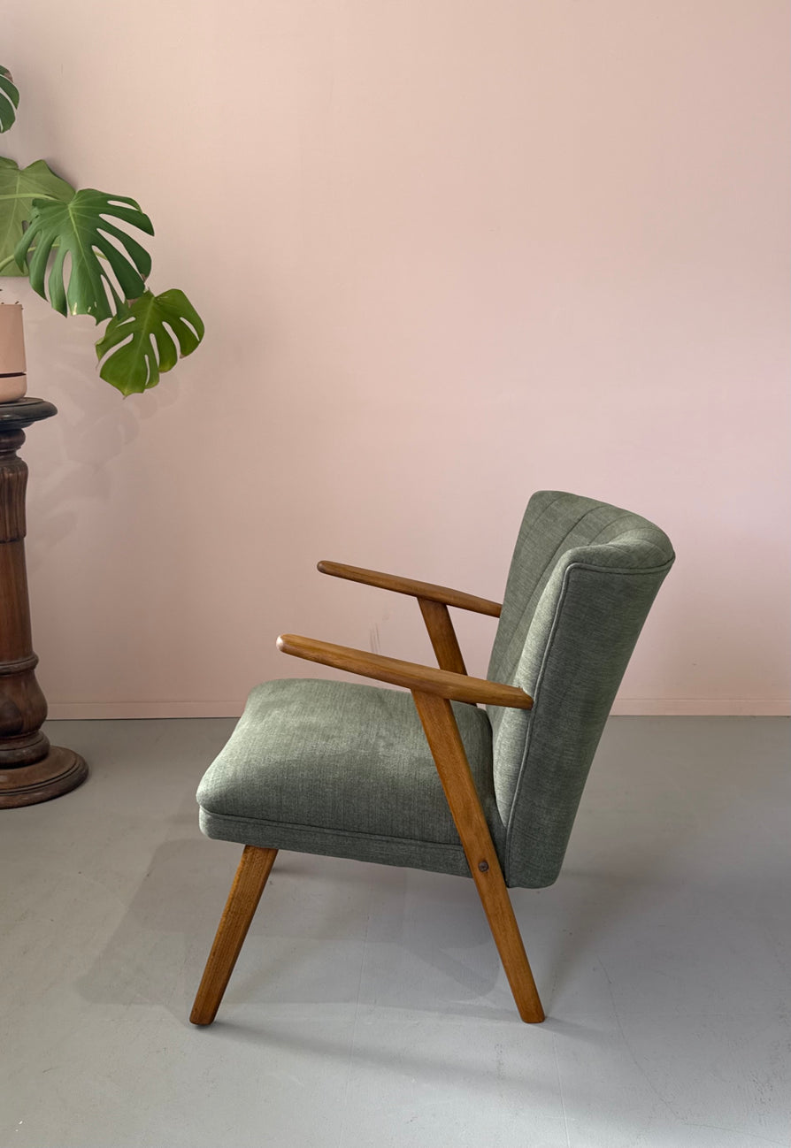 Danish Cocktail Chair in New Fabric