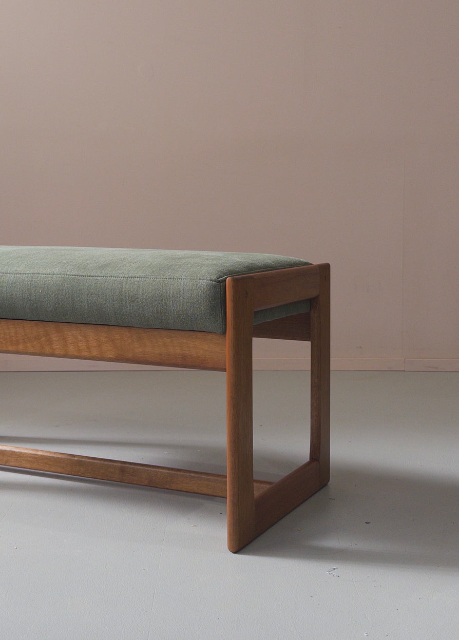 Mid-Century Bench Seat in New Fabric