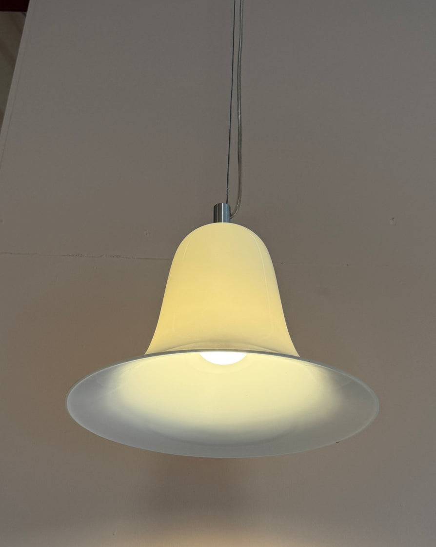Verner Panton Pantop Pendant in White Glass