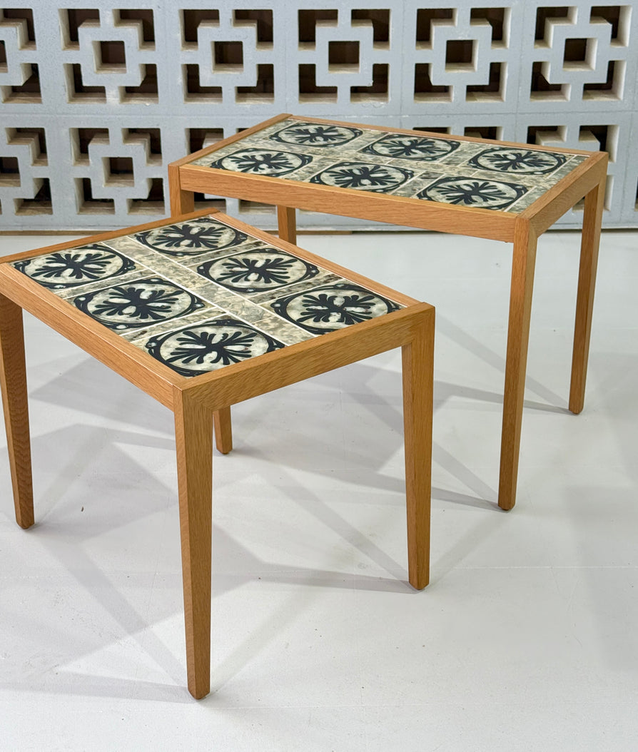 Pair of Haslev Tables in Oak