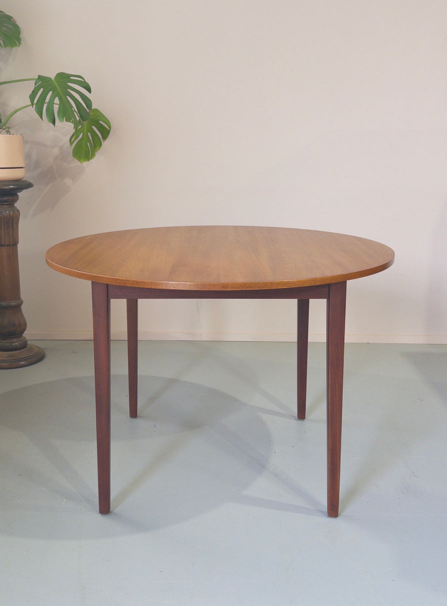 Round Danish Dining Table in Teak