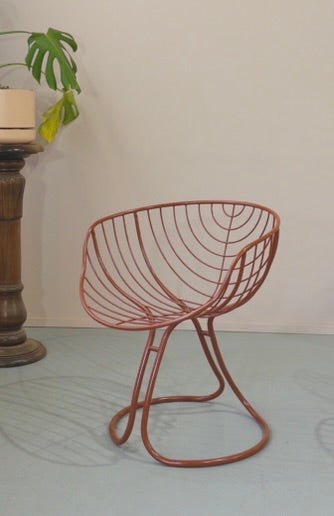 Set of four Gastone Rinaldi "Pan Am" Chairs in Terracotta