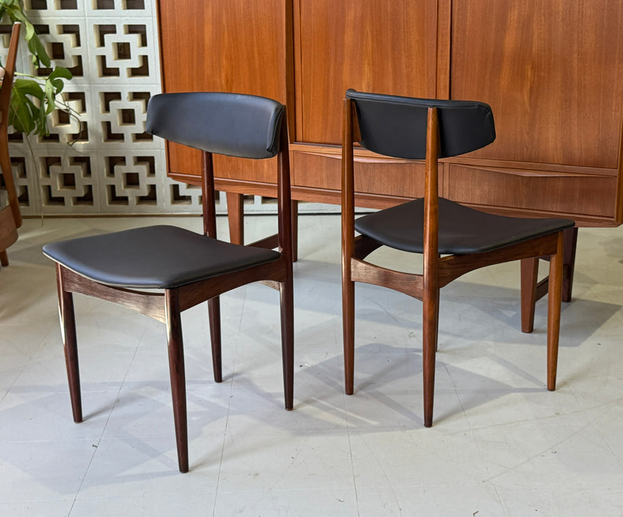 Four Danish Dining Chairs in Rosewood