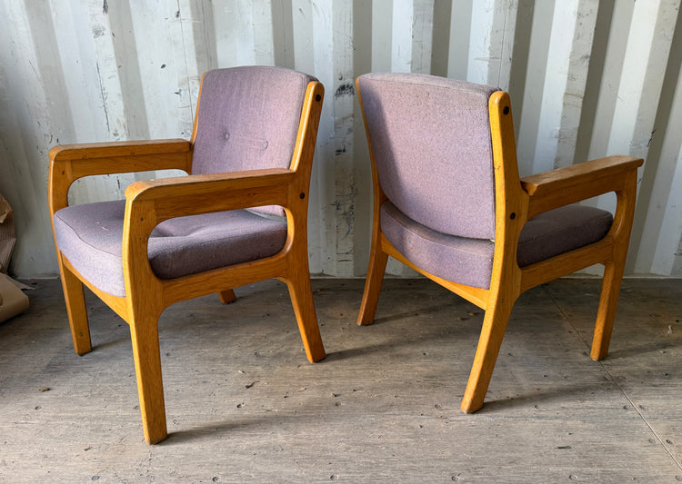 Danish Armchairs in Oak
