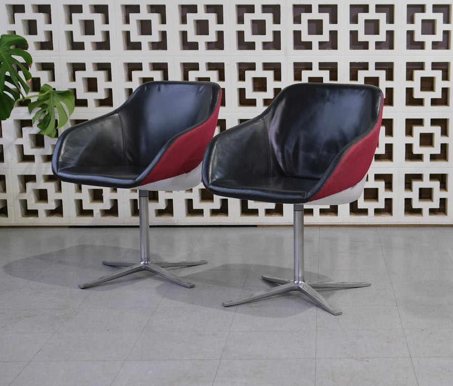 Pair of Walter Knoll Turtle chairs