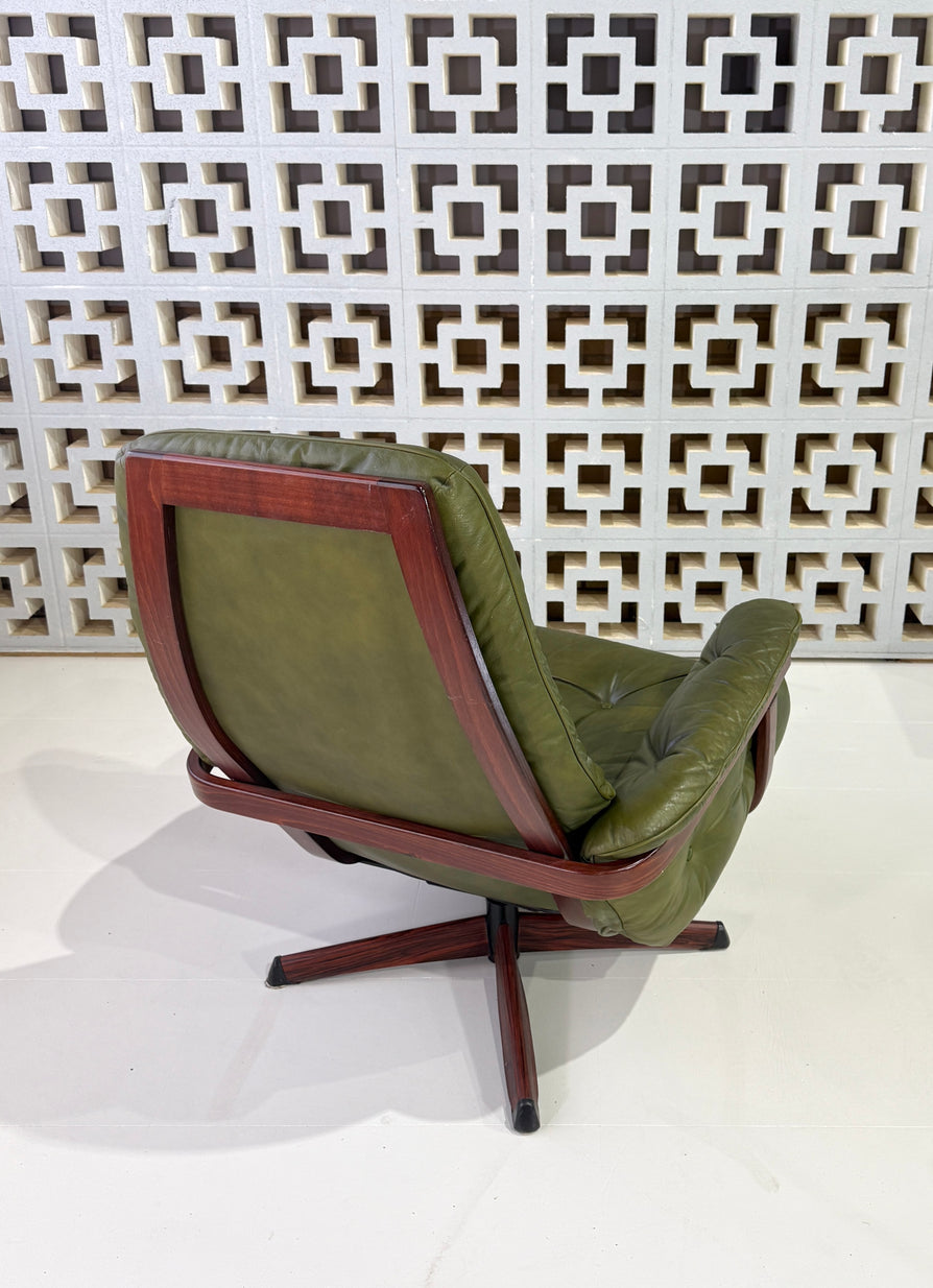 Göte Möbler Swivel Lounge Chair & Footstool