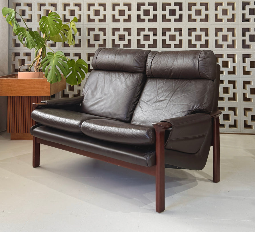 Tessa T21 Two-Seater Sofa in Brown Leather
