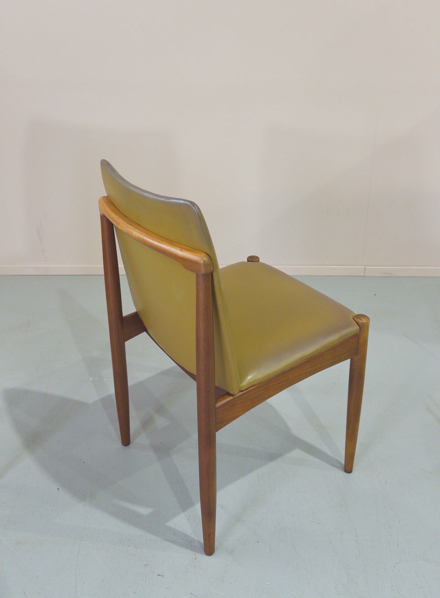 Six Rodd "Slab" Dining Chairs in Original Vinyl