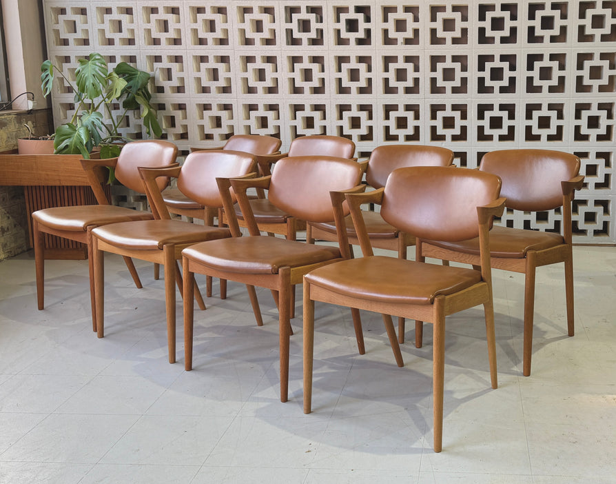 Set of Eight Kai Kristiansen #42 Dining Chairs