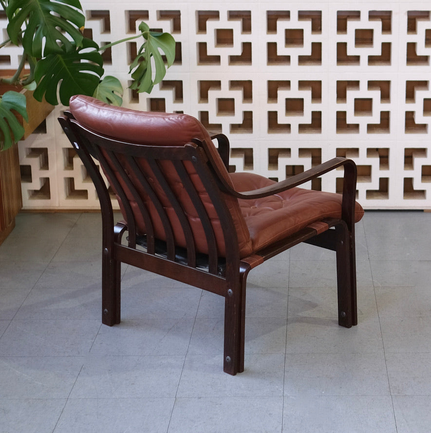 Norwegian Bentwood Chair in Leather