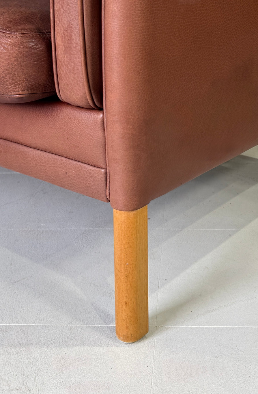 Mogens Hansen Three Seater Sofa in Leather