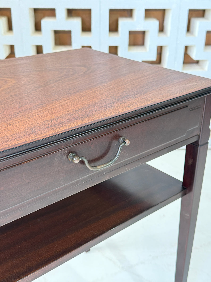 Danish Bedside Table in Mahogany