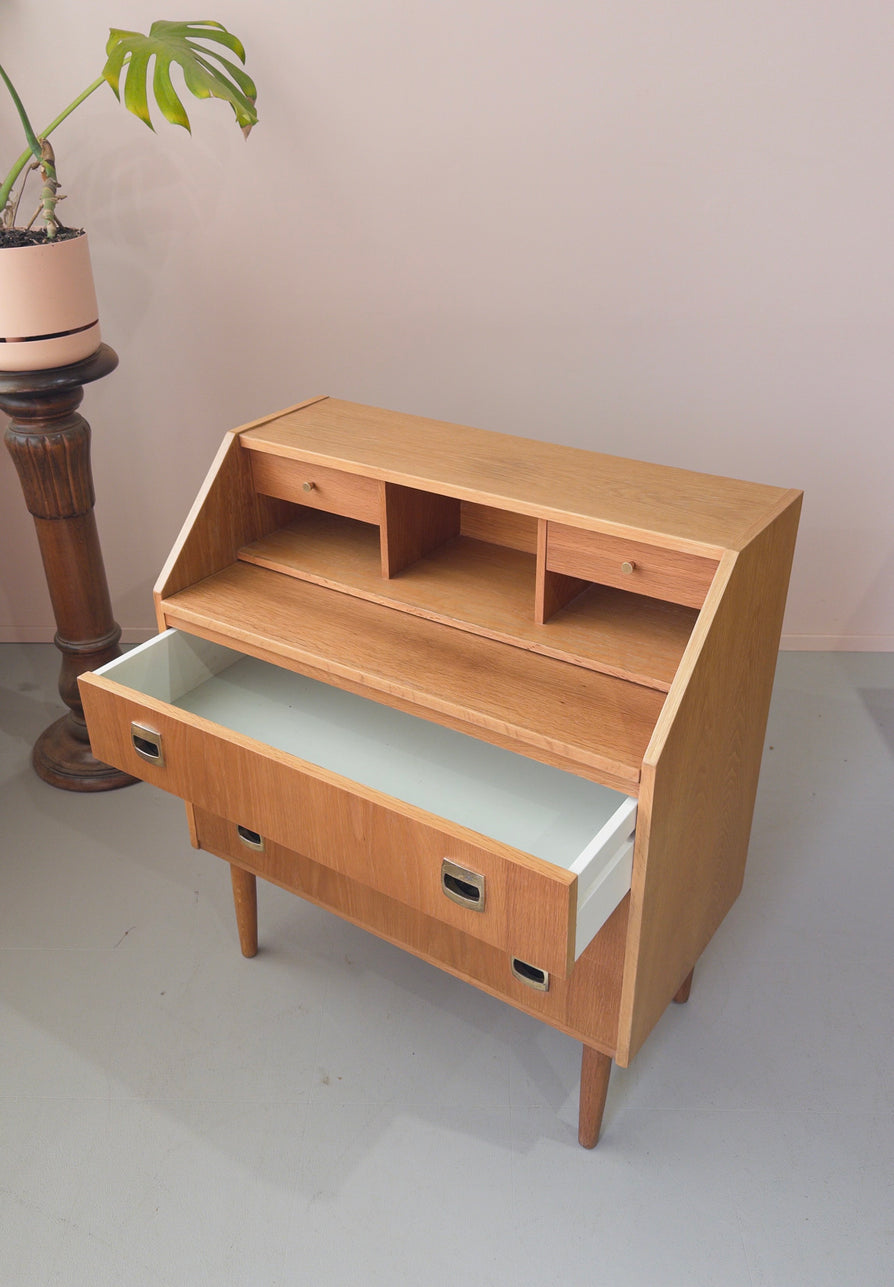 Swedish Bureau / Secretaire in European Oak