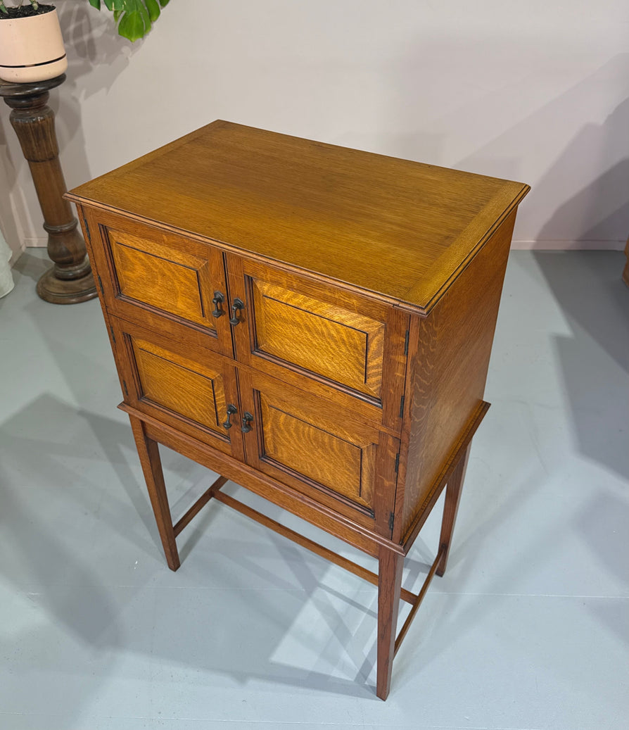 Elevated Cabinet in English Oak