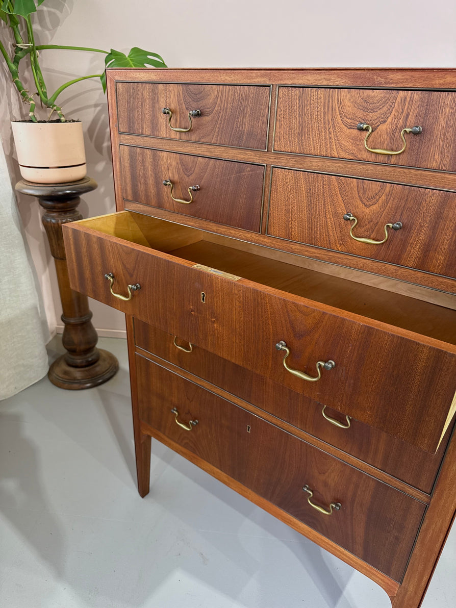 Jacob Kjær Chest of Drawers in Cuban Mahogany