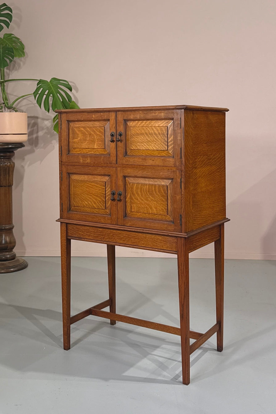Elevated Cabinet in English Oak